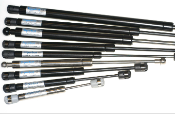Custom gas springs design modifications technical drawing.
